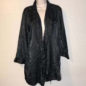 Fredrick’s of Hollywood Black lingerie robe wrap S